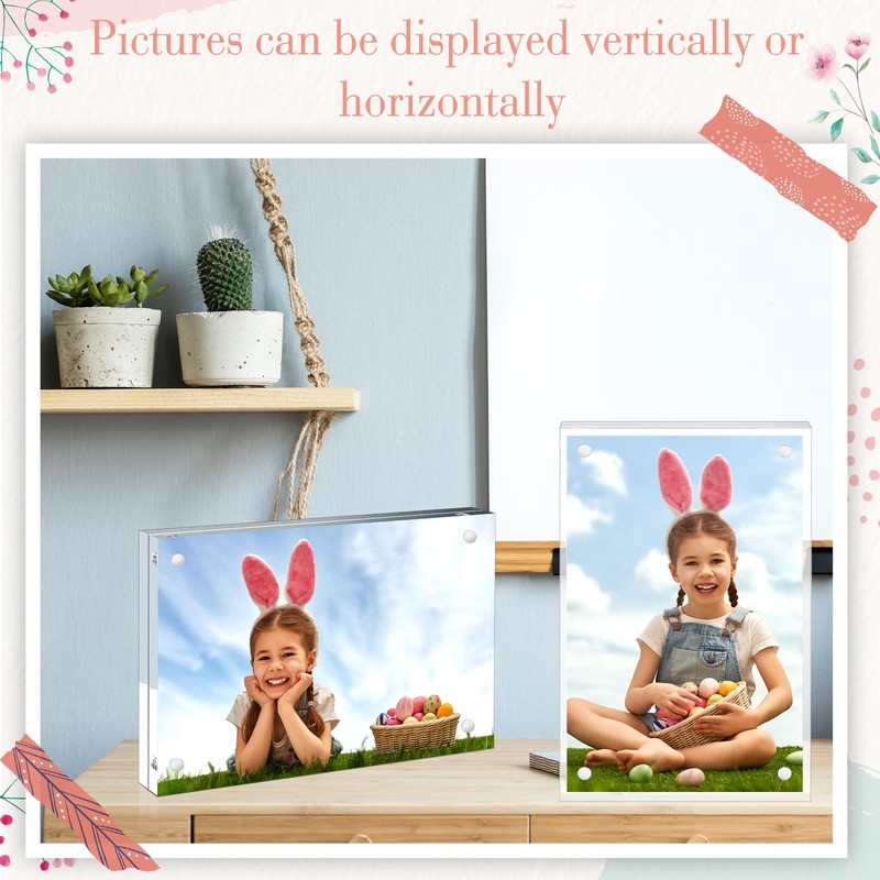 Handepo 30 Pack 4 x 6 Inch Clear Acrylic Picture