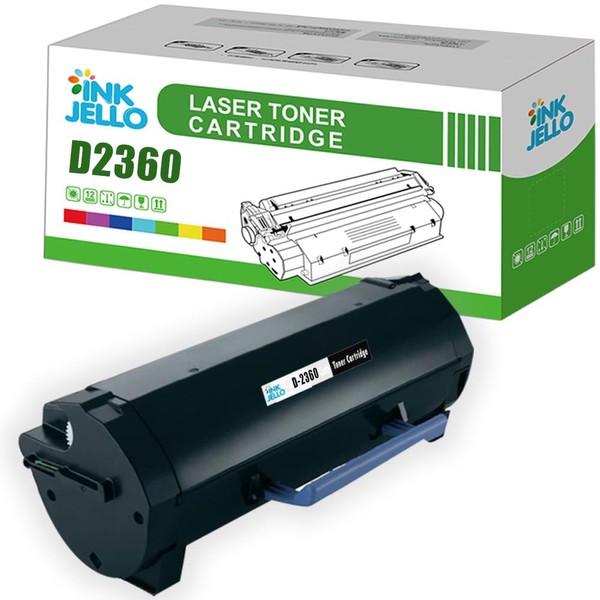 Inkjello Compatible Toner Cartridge Replacement for Dell B2360d B2360dn B3460dn