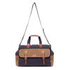TSD Brand Stone Creek Waxed Canvas Duffel Bag (Navy)