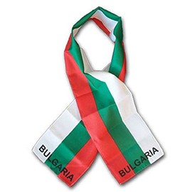 K's Novelties Set of 6 Bulgaria Country Lightweight Flag Printed Knitted Style Scarf 8"x60"