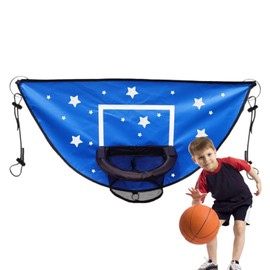 Trampoline Basketball Hoop Attachment | Basket Ball Net for Kids Dunking | Basketball Hoop for Dunk Fit, Trampoline Accessory for All Ages Kids