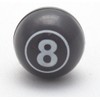 4 x Valve Caps Ball 8 Billiard Black White Black