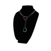 ADEMISHIA Rainbow Love Heart Slip Chain Necklace For Women, Punk
