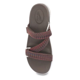 Dansko Rosette Slip-On Sport Sandal for Women - Lightweight EVA Midsole and Rubber Outsole - Natural Arch Technology for Added Support - Hook and Loop Closure Brown Multi 9.5-10 M US