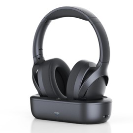 ANSTEN Wireless Headphones for TV Watching with Digital Optical RCA AUX 3.5 MM Transmitter Charging Dock, Over Ear Headset for Seniors, Bluetooth Headphones No Delay, 30 Hrs Playtime, Plug and Play
