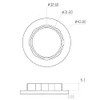 E12 Lamp Shade Collar Rings,JNXQWE Light Socket Ring,E12 E14 Lock