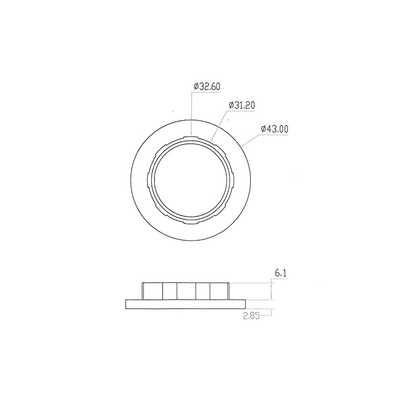 E12 Lamp Shade Collar Rings,JNXQWE Light Socket Ring,E12 E14 Lock