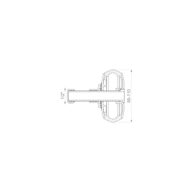 CSV 100 quick-release plug, PVC (95-110 mm), up to 0.5