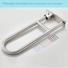 FlySkip Fold Down Grab Bar - 24" Stainless Steel Flip-Up