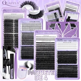 Kit De Extensiones De Pestañas De Alta Capacidad,1274 Pcs                                                                                             