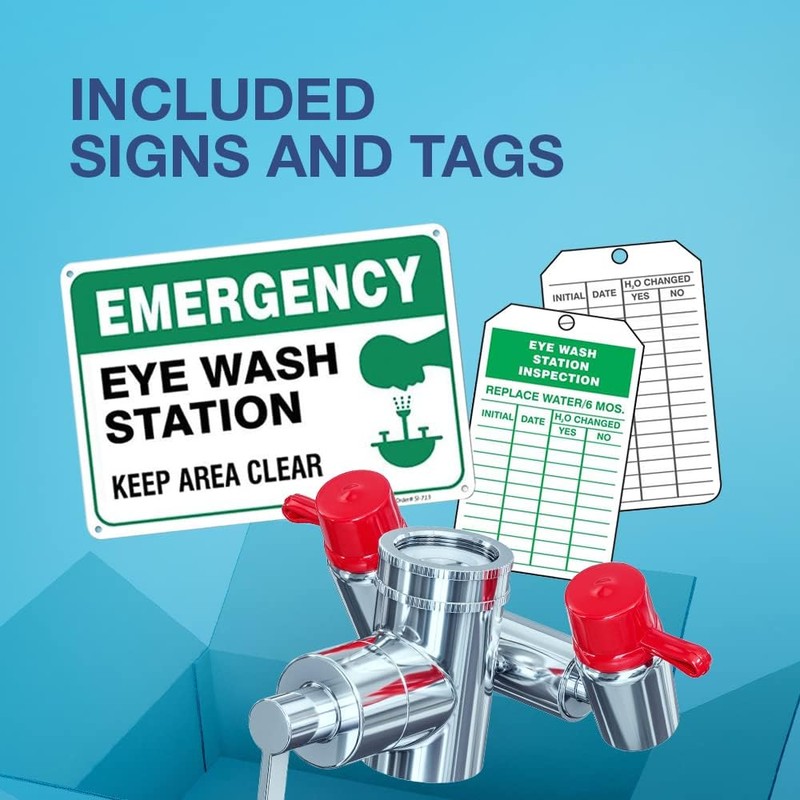 TidyFriend Eye Wash Kit - Faucet Mounted Emergency Eye Wash