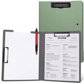 SFLHHDM Clip Holder, A4 Binder, Foldable, Clipboard, Thin, Easy to Carry, File Management, Convenient, Clip File, Foam, Bi-Fold, Double-Sided, Stylish, Multifunctional, Writing Face, Thin, Conference Pad, Waterproof, Vertical, Horizontal, Stationery, Doc