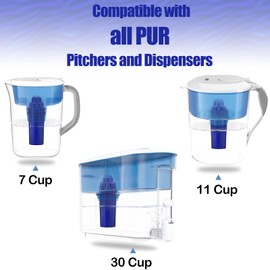 Fil-fresh CRF-950Z Pitcher Filter Replacement for PUR®, PUR® PLUS Pitchers & Dispensers, CRF-950Z, PPF900Z, PPF951K, NSF Certified, 4-Pack
