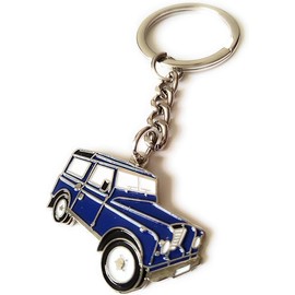 GBJUK Blue Landrover Style 4x4 Car Enamel Keyring Keychain