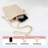 Energather Cell Phone Purse, Straw Crossbody Phone Purse Crossbody Cell