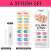 MoYou London Semi-Hardened Gel Nail Strips, Nail File & Wooden