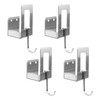 MY MIRONEY 4PCS Pot Lid Holder with Hook, Aluminum Pan