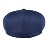 BOTVELA Men's 8 Piece Newsboy Flat Cap 100% Cotton Gatsby