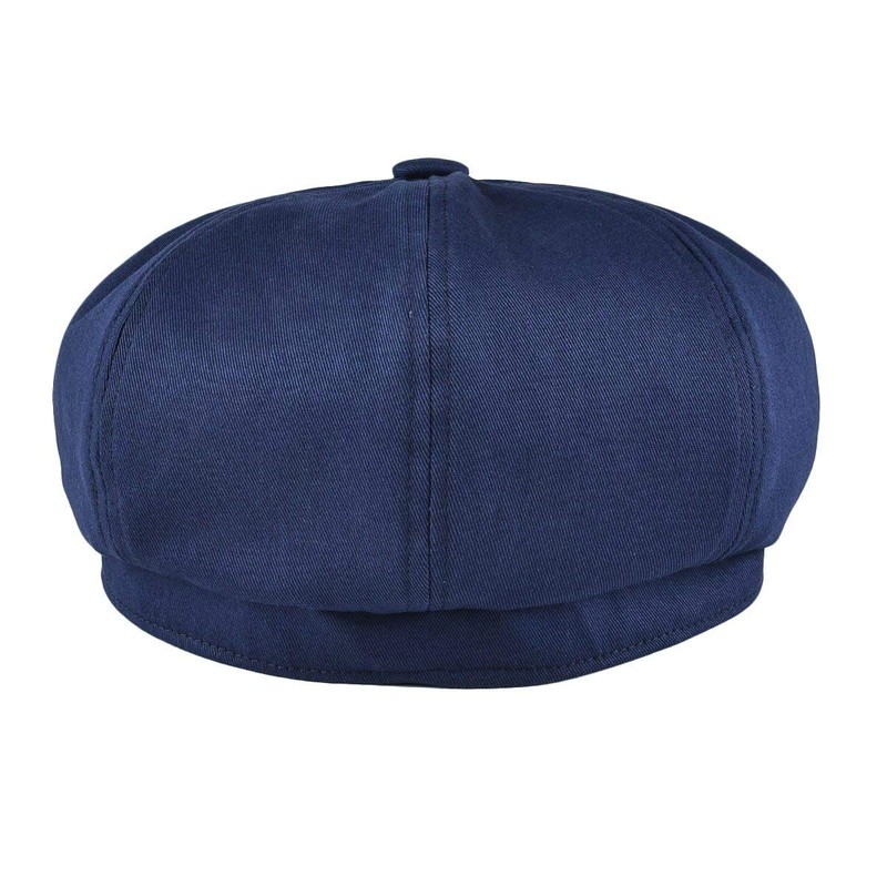 BOTVELA Men's 8 Piece Newsboy Flat Cap 100% Cotton Gatsby