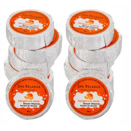 RELAXUS Shower Steamers Aromatherapy with Pure Essential Oils. Stress Relief and Luxury Self-Care for Teens and Adults, (Tangerine Dash)