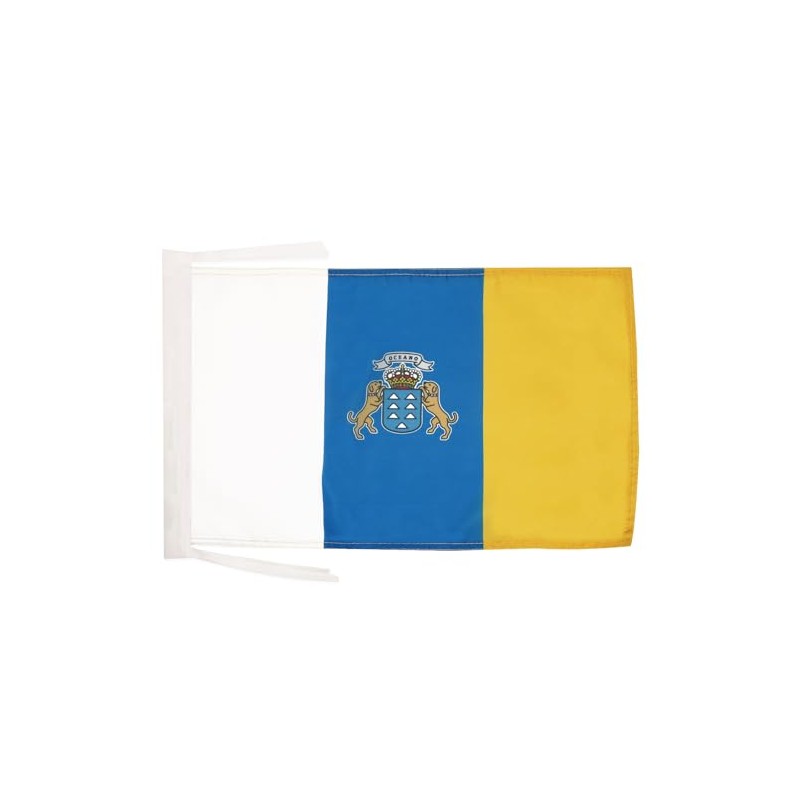 AZ FLAG Canary Islands Flag 18'' x 12'' cords -