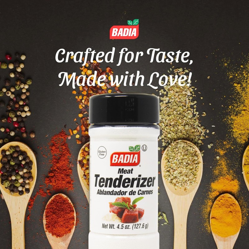 Badia Meat Tenderizer, 4.5 oz - Unseasoned Enzyme Blend for