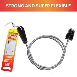 48" Flexible Long Sink Drain Tool, AC Drain Line Cleaner Tool, Remove AC Clogging, Sink Clog Remover Cleaner Brush, Flexible Unclogger for Cleaning Sinks Food Debris, Build Up by FryOilSaver Co. B313C