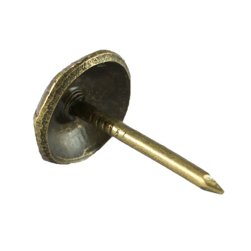 Decotacks Hammered Upholstery Nails/Tacks 7/16" - 100 Pcs [Antique Brass