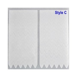 Generic 5 Sheets French Manicure Nail Tips Form Guide Sticker DIY Stencil Style C Nail Wraps Stickers Manicure Supplies for Women Nails Full Long Lasting Easy Apply and Remove