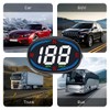CGEAMDY Car HUD Head-up Display LED Projector, GPS Speedometer Odometer,