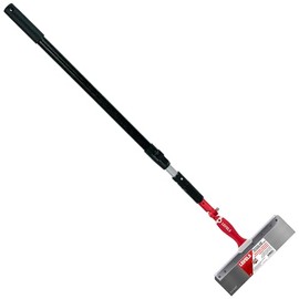 LEVEL5 12" Stiff Stainless Steel Offset Taping Knife, Skimming Blade Handle Universal Adapter, 38.5"- 63" Extendable Skimming Blade Handle | 5-822