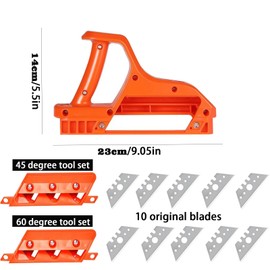 Edge planer for plasterboard, plasterboard, quick cutter, plasterboard hand planer, hand tool, chamfer cutter with 45° and 60° balden hand tool, cutting tools, plasterboard cutter (45°)