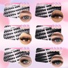 Cluster Lashes Kit,540PCS Fluffy Individual Eyelashes Kit Mixed 8-16mm Russian