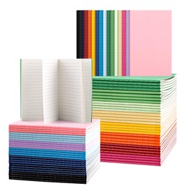 ALKALO 60 Pack Mini Pocket Colorful Lined Notebook Bulk, Journals Bulk, Small Notebooks 3.5x5.5, 30 Sheets/60 Pages, Mini Notebooks for Traveler, Students, School Supplies(Lined-60 pack, 15 Colors)