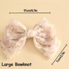iRIIRIO 2pcs Girls Hair Barrettes with Large Bowknot Upscale Hair