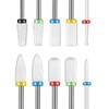 10Pcs Ceramic Nail Drill Bits Set, 3/32 Inch Professional Drill