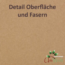 NEUSER PAPIER 50x Kraftpapier-Karten Bogen A6 in Braun - 105 x 148 mm - Blanko Vintage Einladungs-Karten Postkarten aus Natur-Karton - 410 g/m² - ohne Falz
