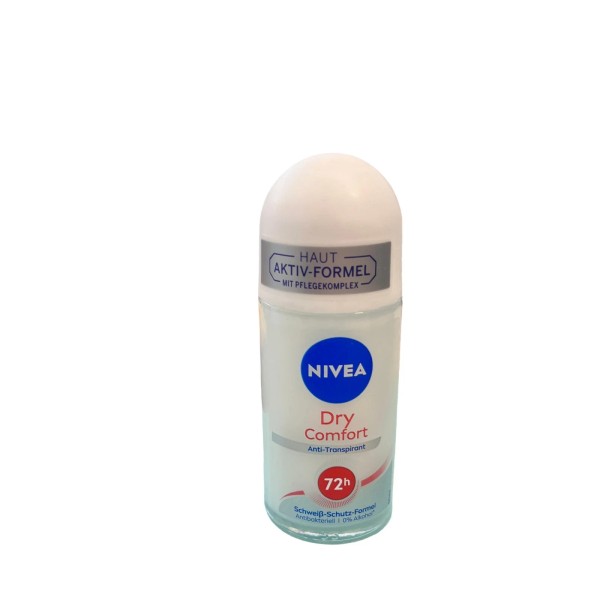Nivea Dry Comfort Deodorant Roll-On, 1.7 Fluid Ounce (Pack of
