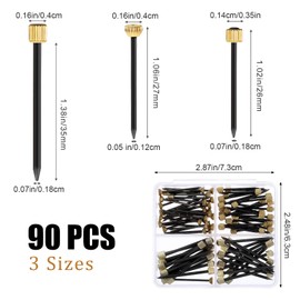 Tyqour 90 Stück Bilderhaken zum Nageln 3 Größen Bildaufhängeset Spiegelwandhängematerial Stahlnägel-für Bilder,Wandnägel für Bilder Bildernägel Nägel für Bilderaufhängen Bilderrahmen und Dekorationen