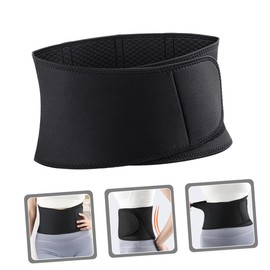 Totority Sports Waist Support Belt for Running Yoga Abdominal Band for Core Stability Posture Improvement for Jump Rope Training Fitness Activities Black