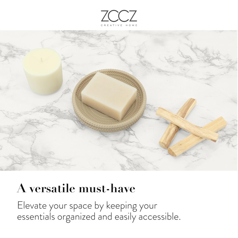 ZCCZ - Beige Bathroom Accessories Set 4 Pcs - Toothbrush