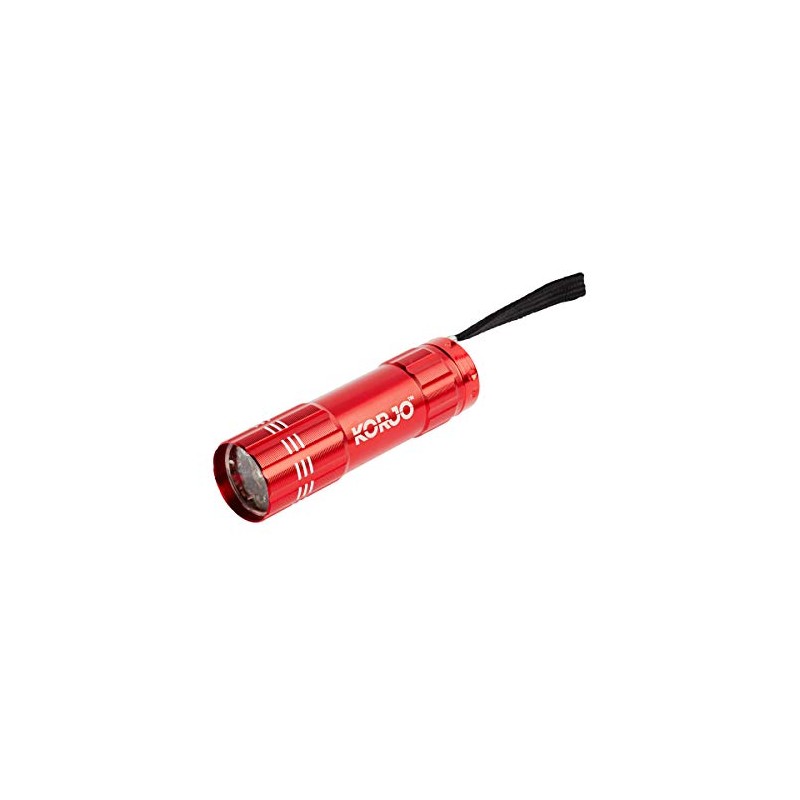 Korjo LED Pocket Torch, for Travel, Red