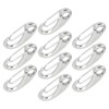 10pcs 50mm Heavy Duty Snap Rope Hook Stainless Steel Spring
