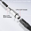QIANRENON XLR Female to Mini XLR Female Audio Converter Adapter