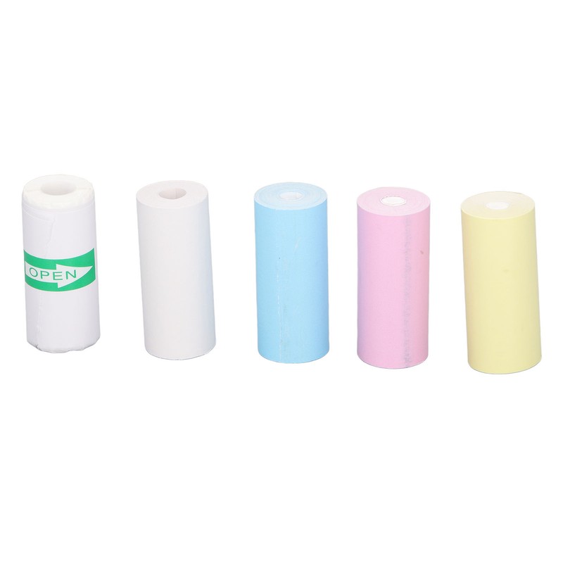 Portable Thermal Printer with 5 Roll Paper Bluetooth Portable Pocket