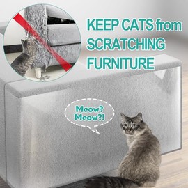 Protector de muebles antiarañazos, protector de sofá calcomanía de una sola cara, protector flexible de esquina debajo de la garra, cinta disuasiva