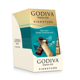 Godiva Chocolatier Signature Mini Bars, Sea Salt Dark Chocolate, 12-Ct. (8 pc. each)