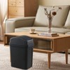 Cinkyou 7 L Garbage Can with Swing Lid, Plastic Swing-Top