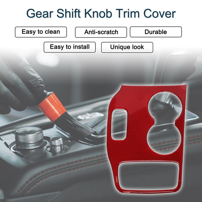 X AUTOHAUX ABS Gear Shift Knob Button Cover for Jeep