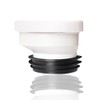 ieron 2cm Offset Toilet Connection Pipe, Plastic Excentric Angled Rigid